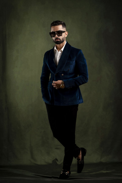 Royal Velvet Tuxedo Blazer