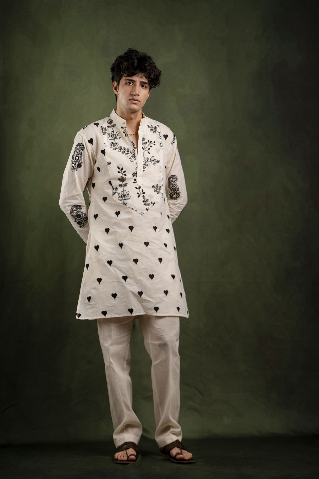 Black Heart Ethnic Kurta