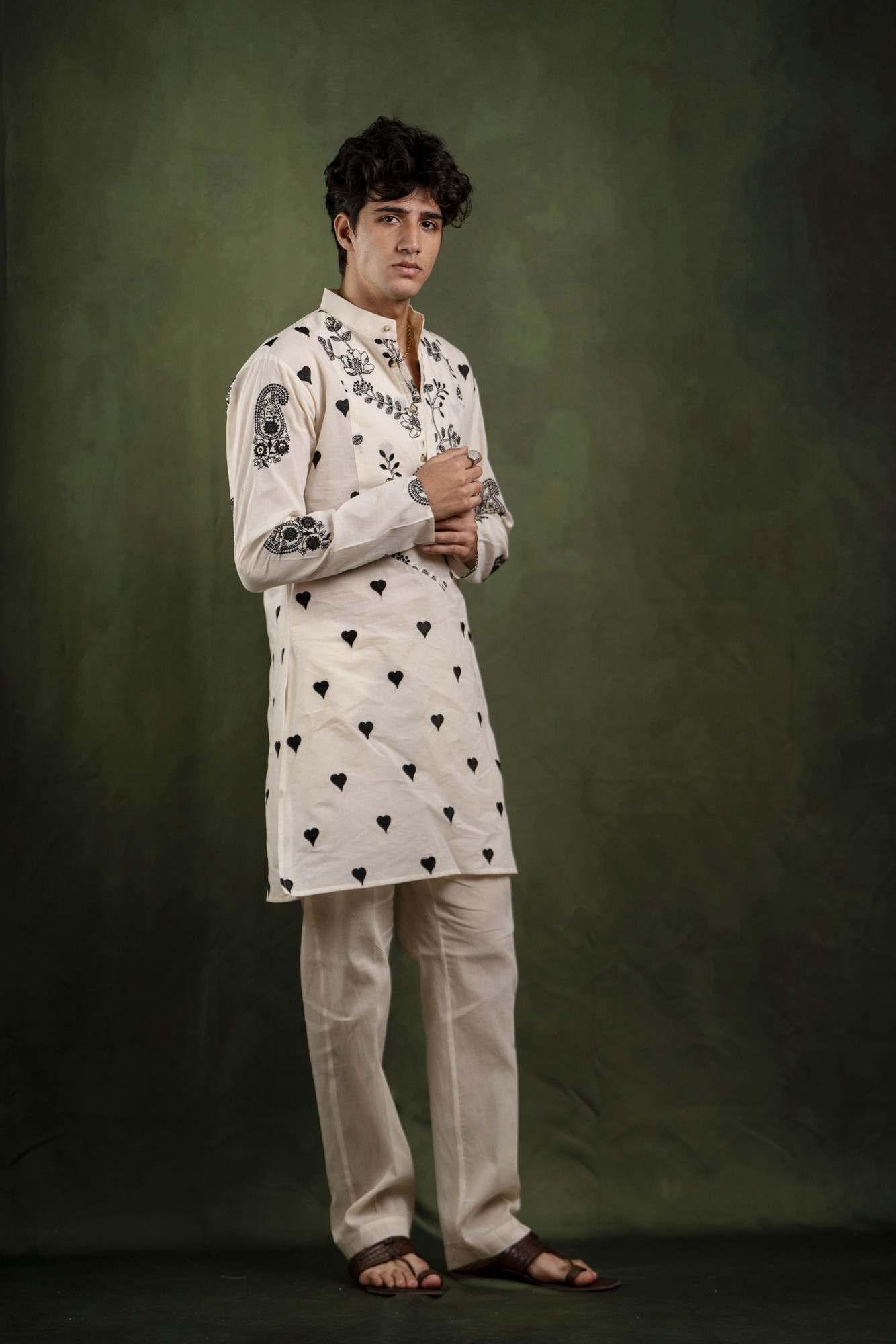 Black Heart Ethnic Kurta
