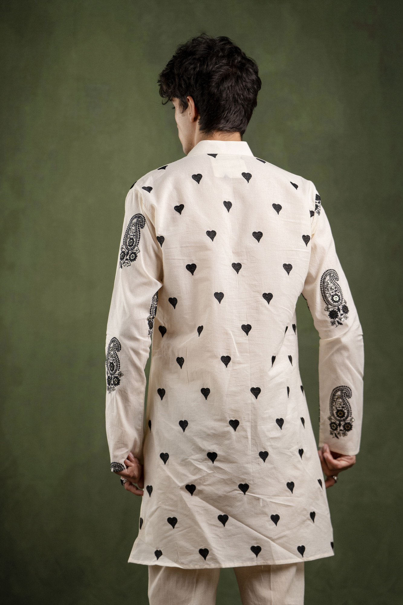 Black Heart Ethnic Kurta