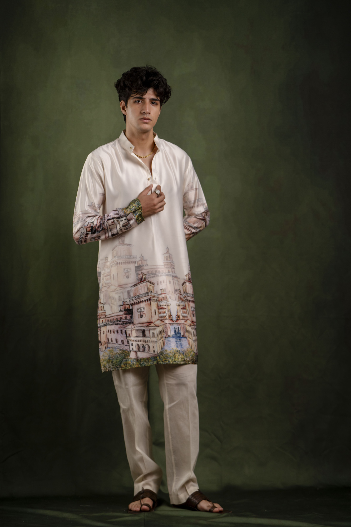 Ombre Downtown Printed Kurta