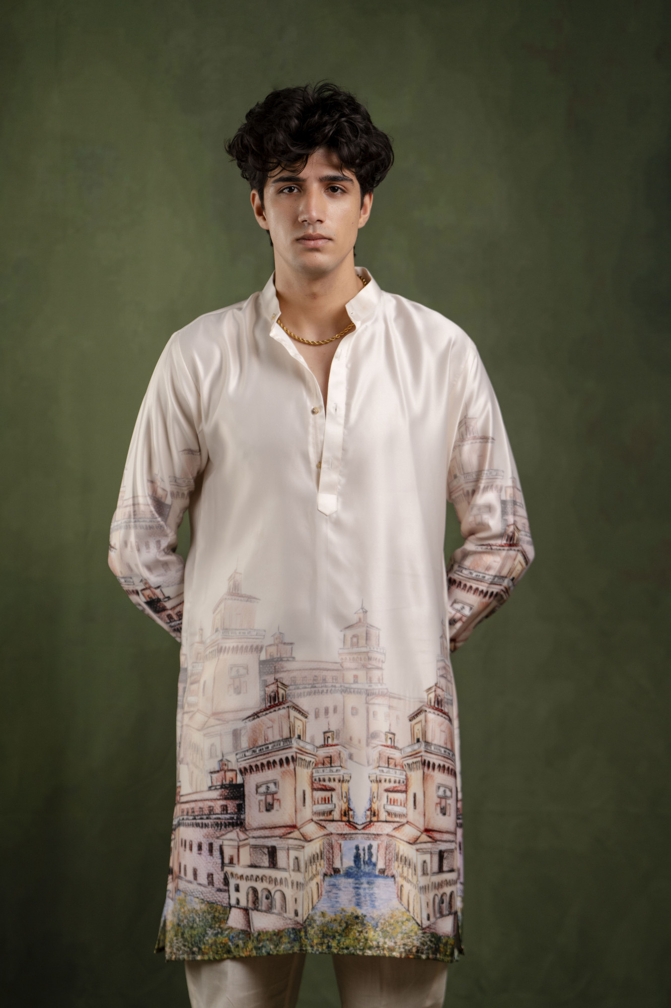 Ombre Downtown Printed Kurta