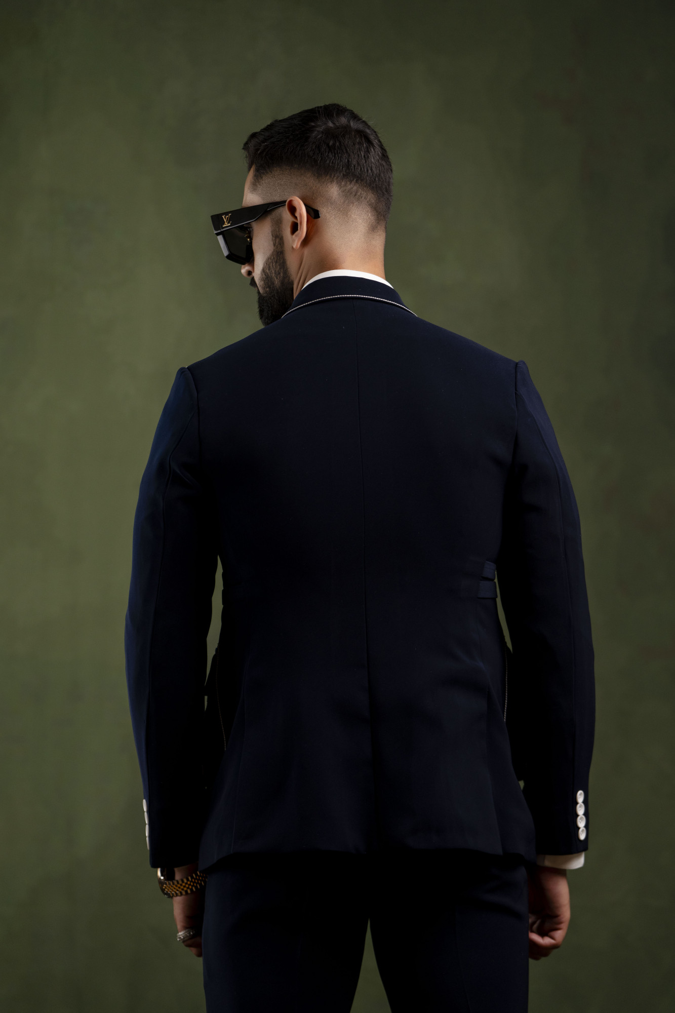 Threaded Blazer In Blue