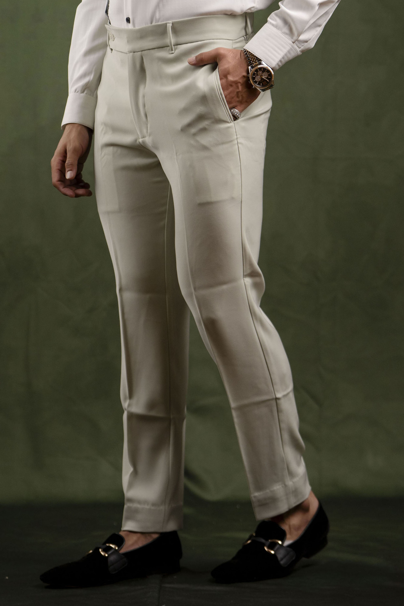 Off Green Lachka Pants