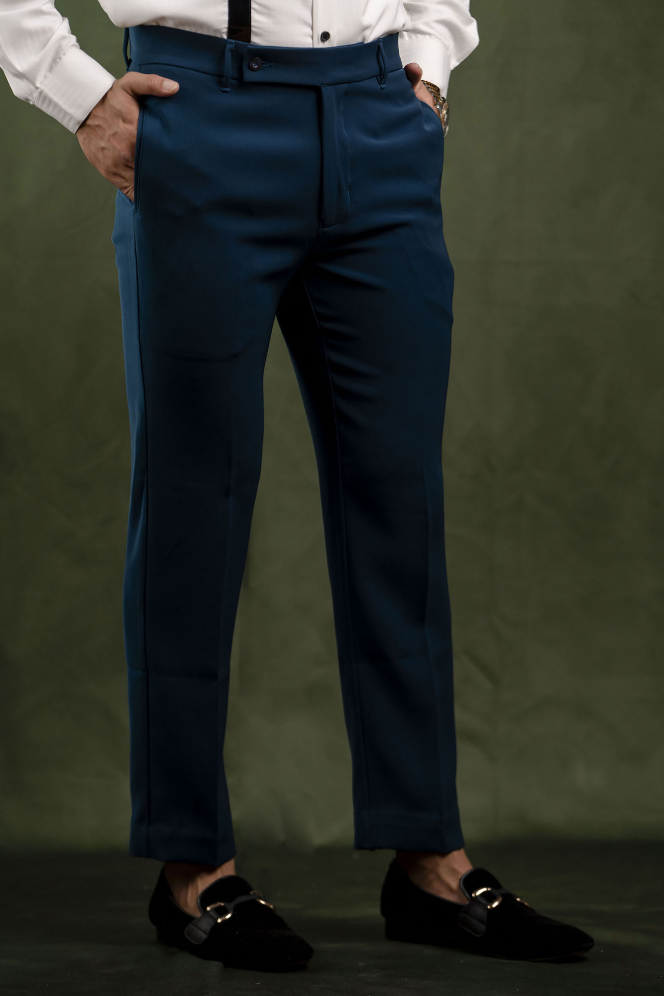 Teal Flowing Lachka Pants