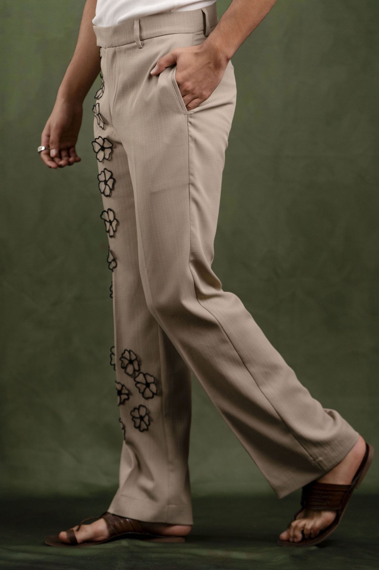 3D Floral Pyjama Pants