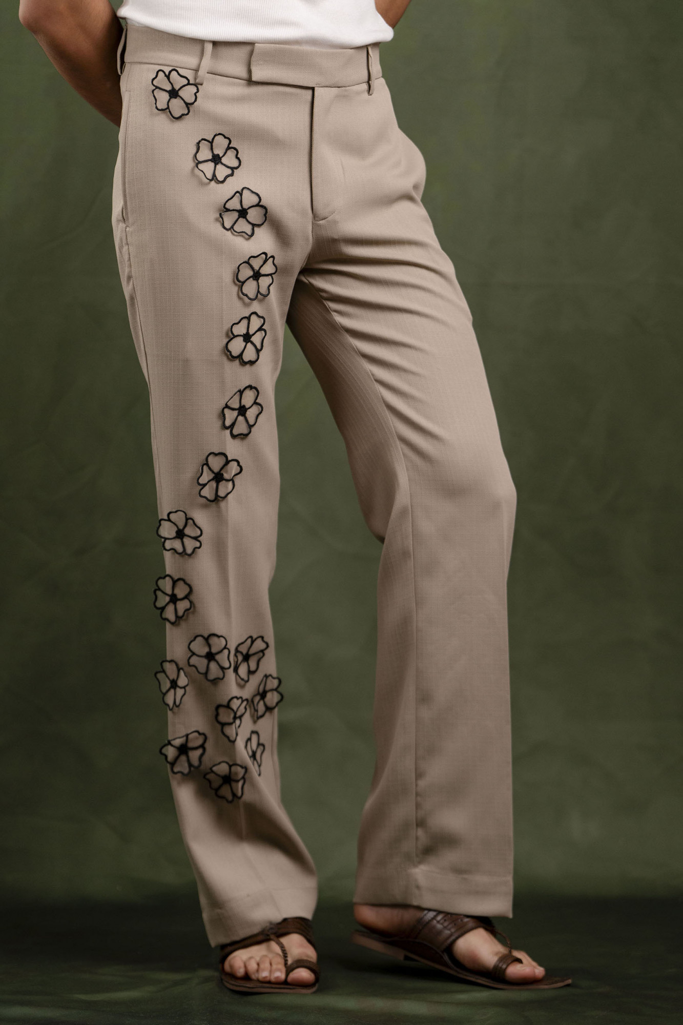 3D Floral Pyjama Pants