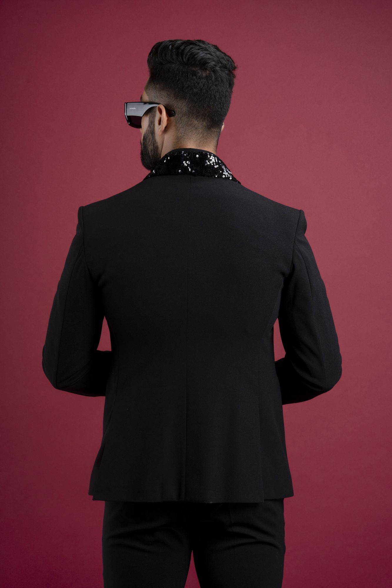Black Sequin Blazer