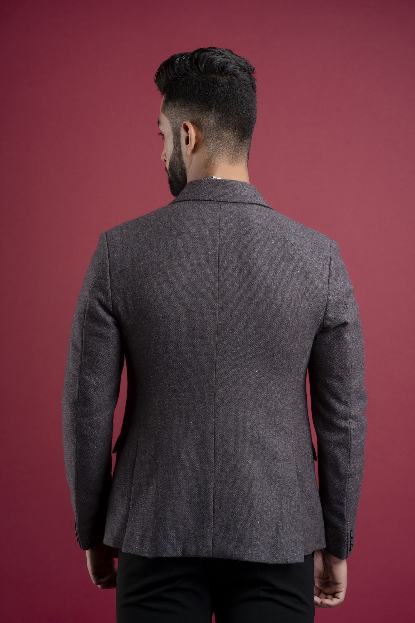 Grey Woolen Blazer