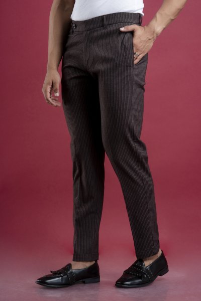 Striped Tailored Fit Pants
