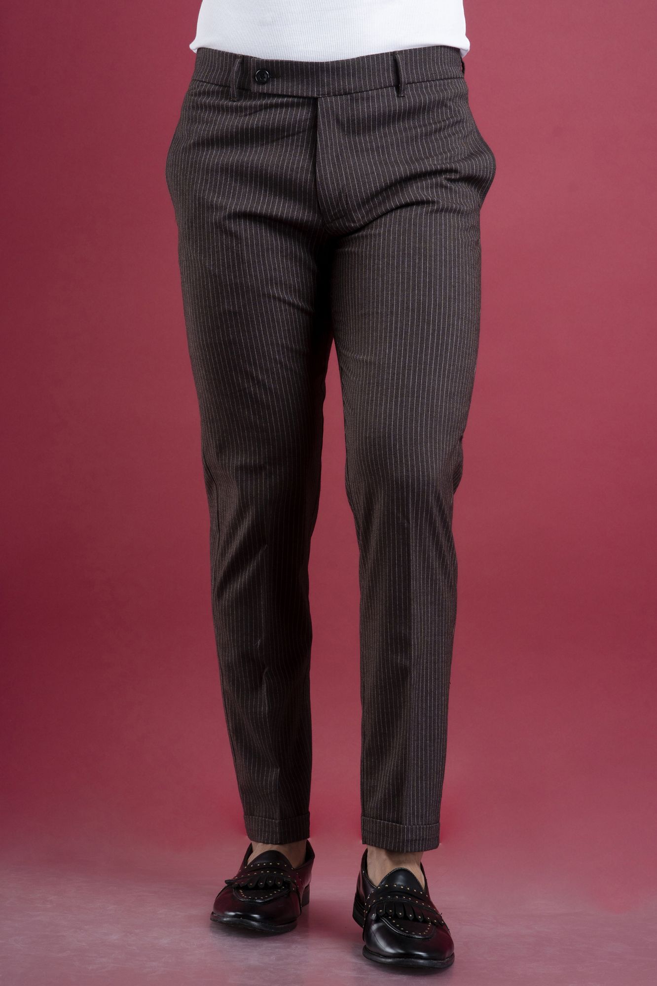 Striped Tailored Fit Pants
