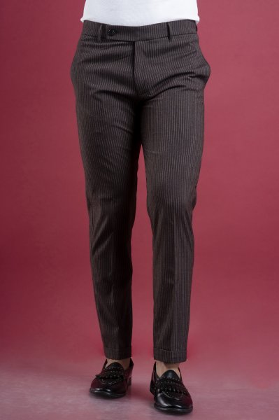 Striped Tailored Fit Pants