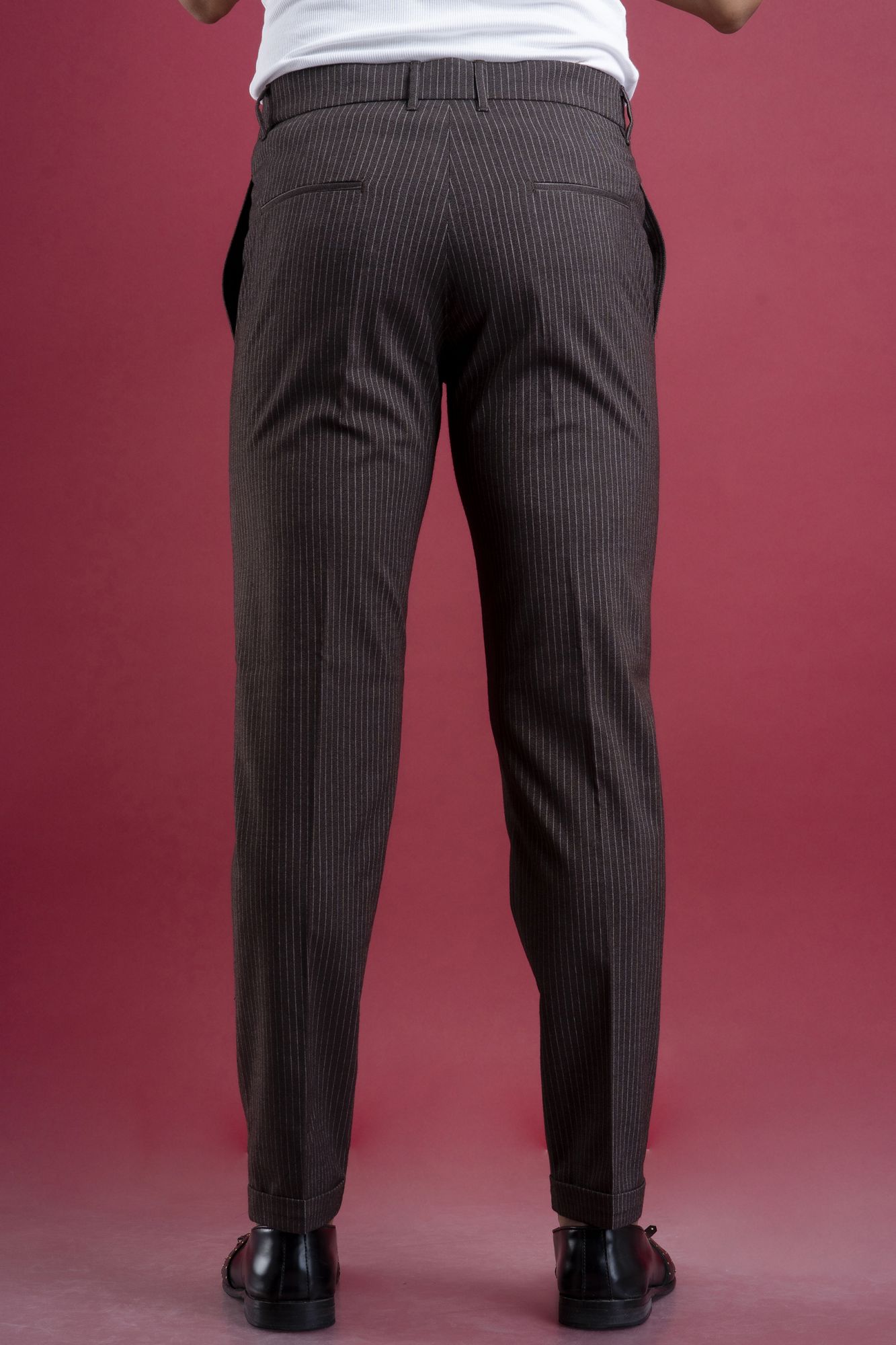 Striped Tailored Fit Pants