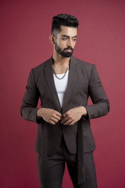 Striped Cotton Blazer