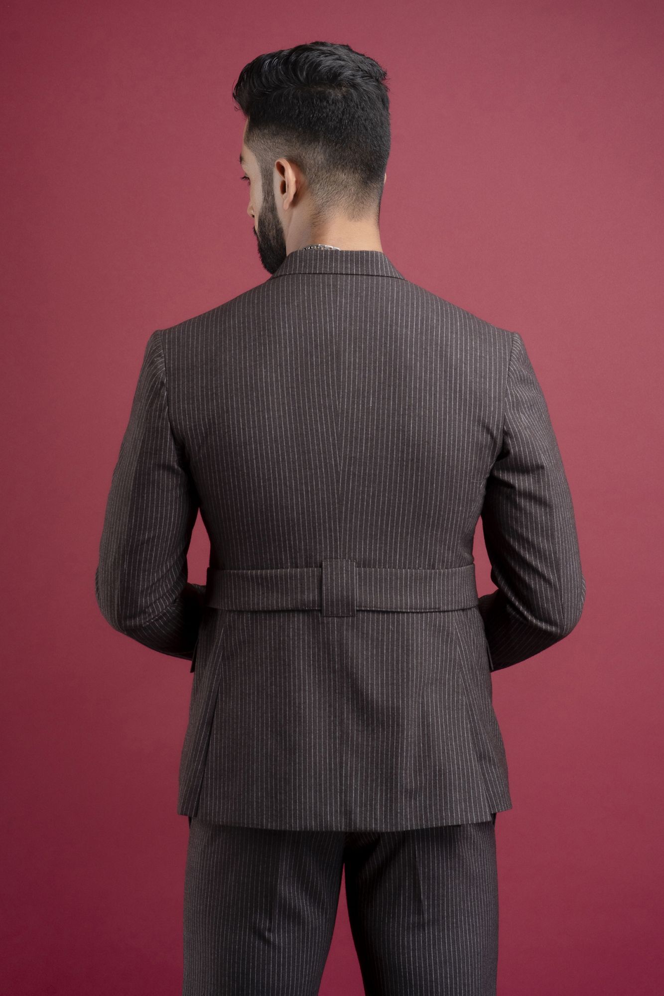 Striped Cotton Blazer