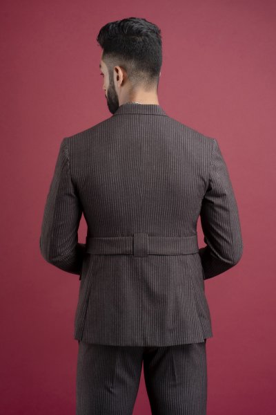 Striped Cotton Blazer