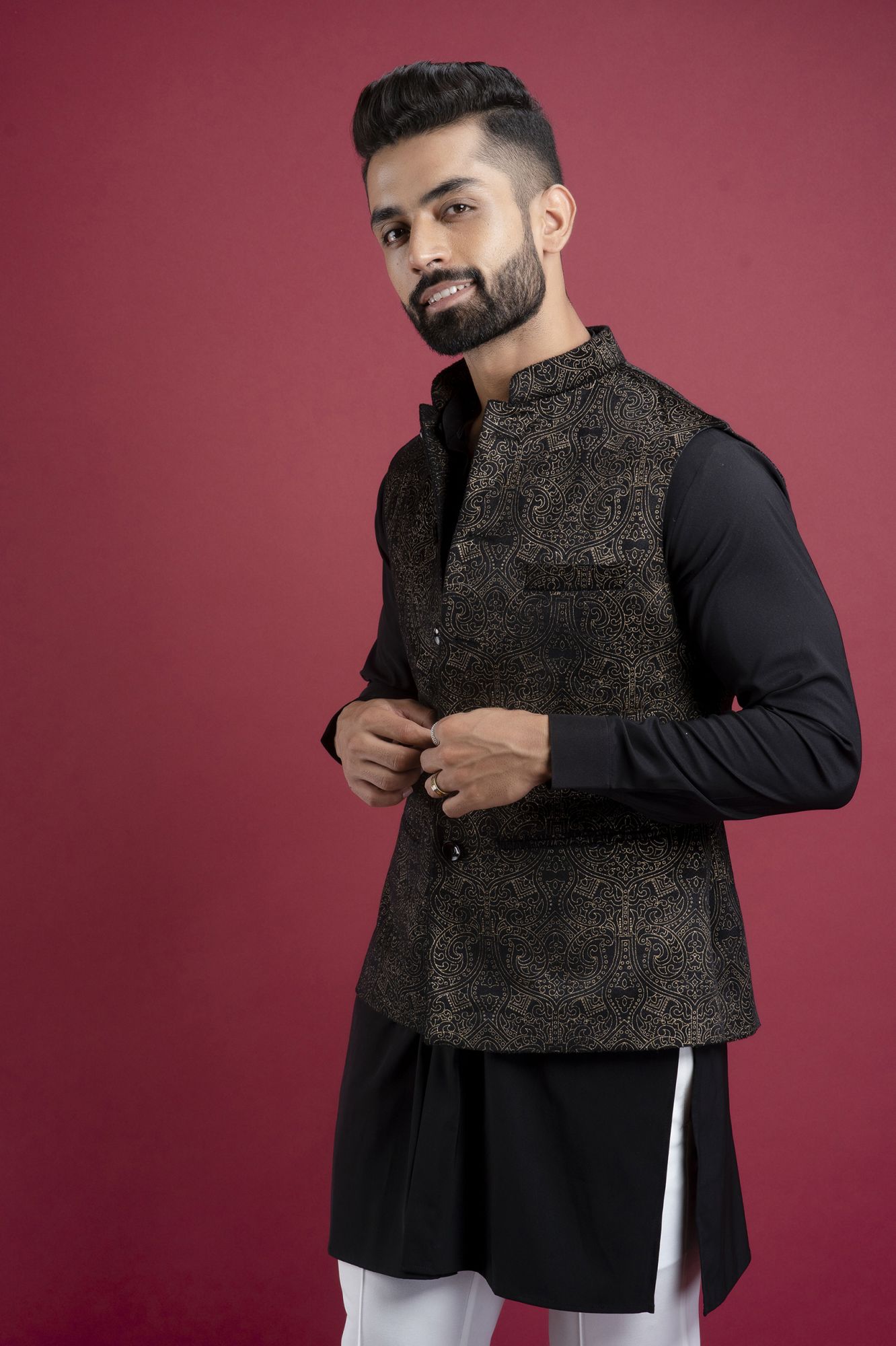 Printed Velvet Jacket