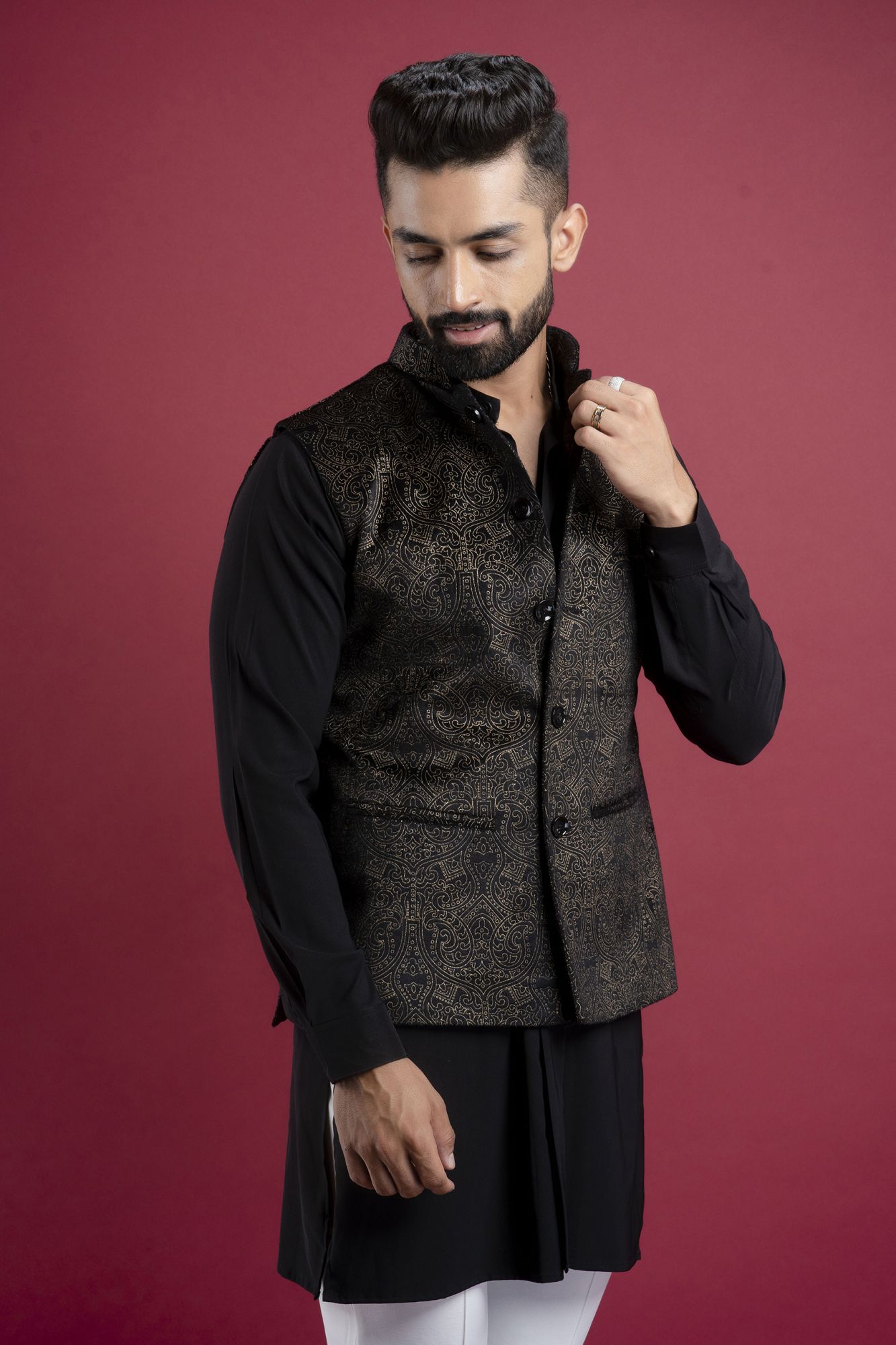 Printed Velvet Jacket