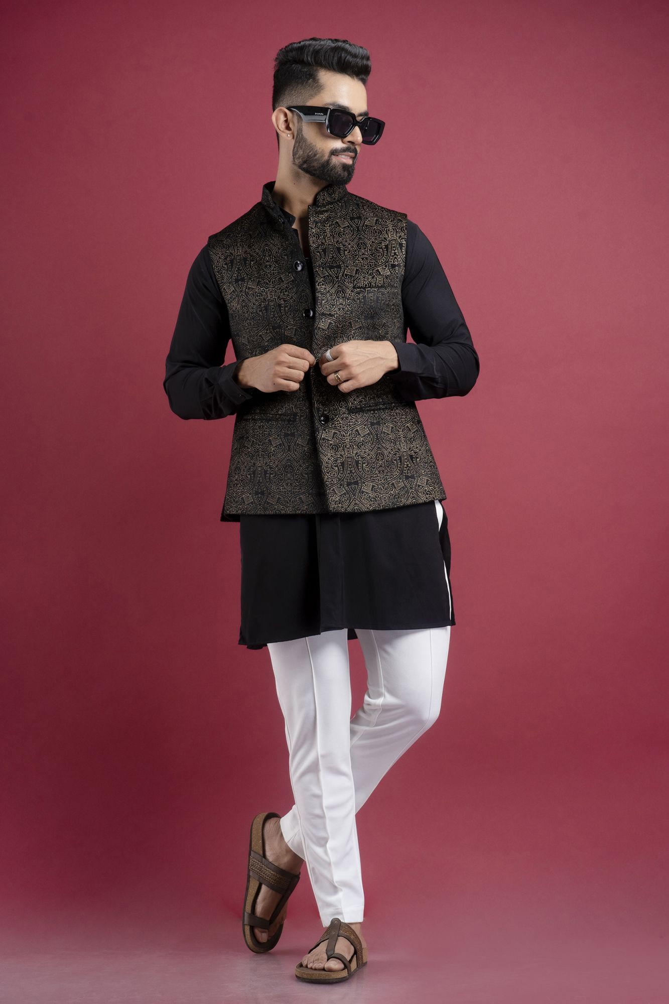 Printed Velvet Jacket