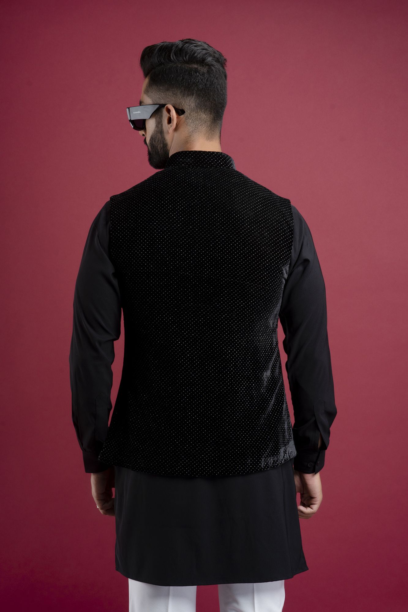 Dotted Velvet Jacket