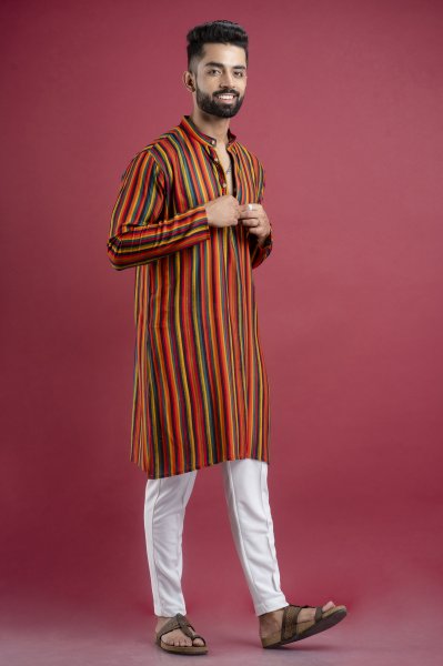 Multicolor Striped Kurta