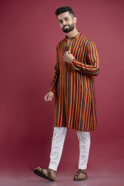 Multicolor Striped Kurta