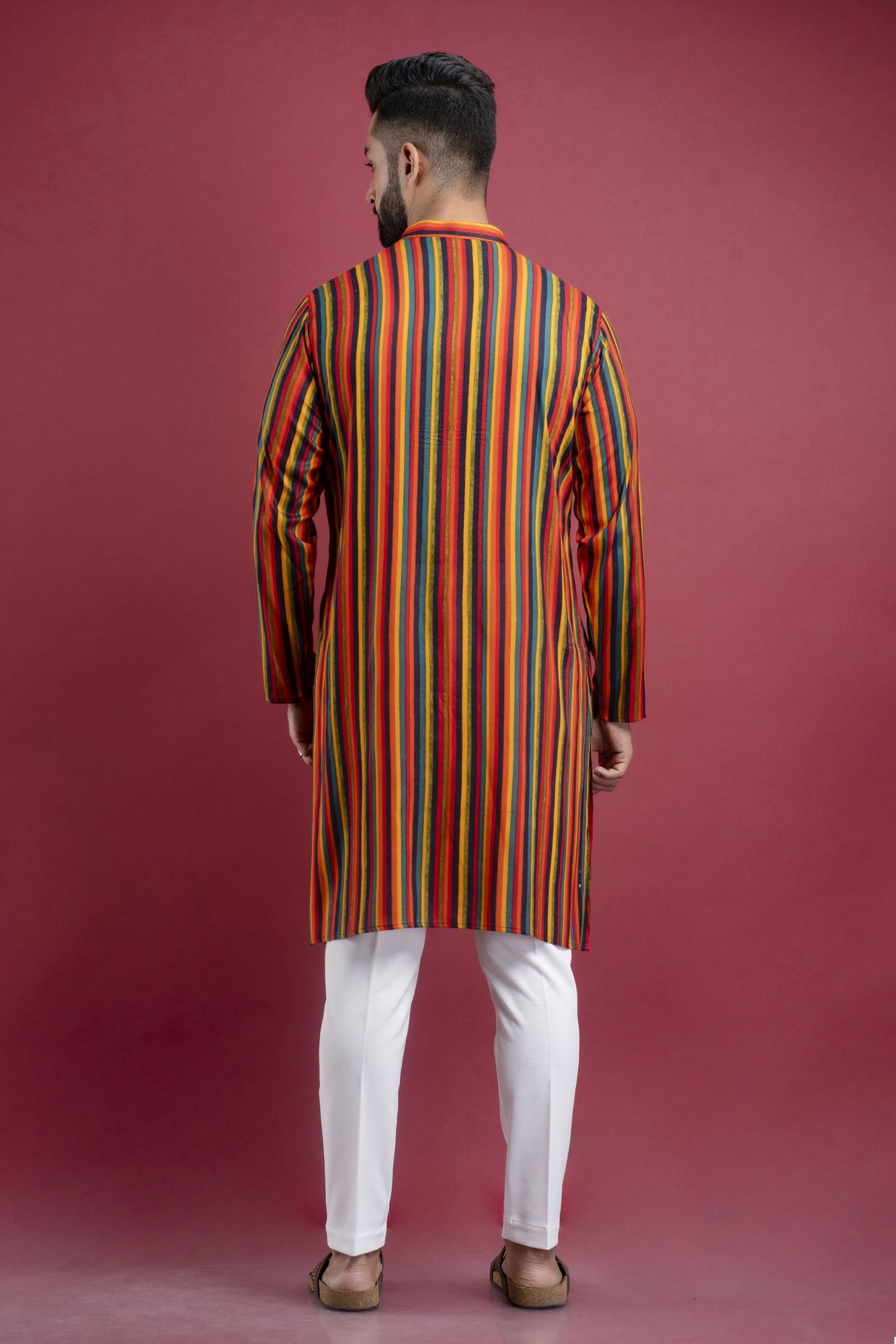Multicolor Striped Kurta