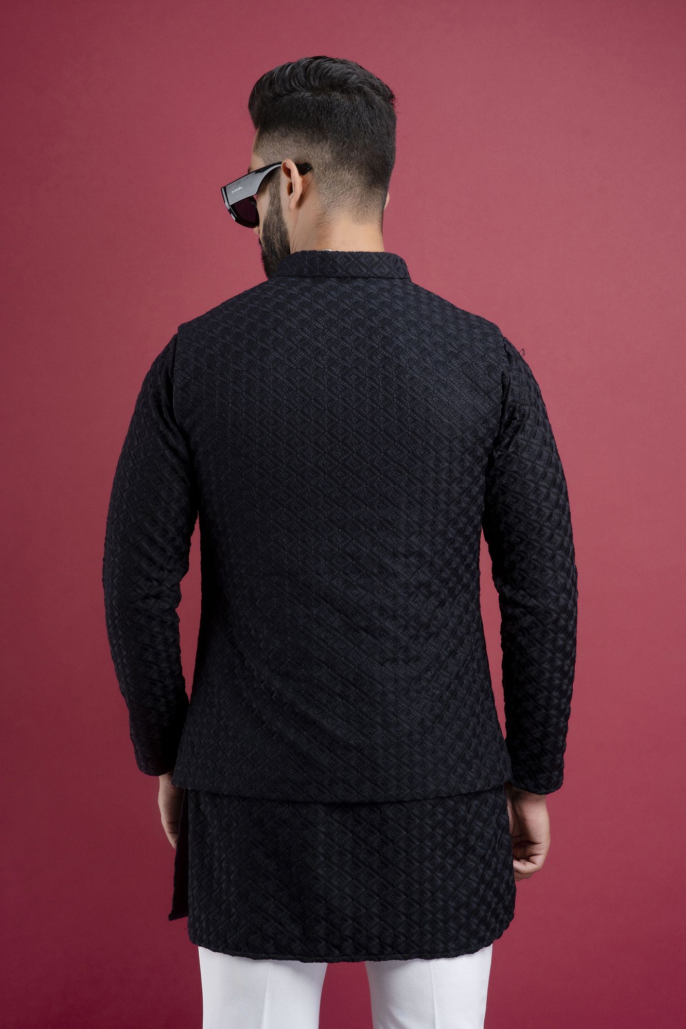 Black Chikan Jacket
