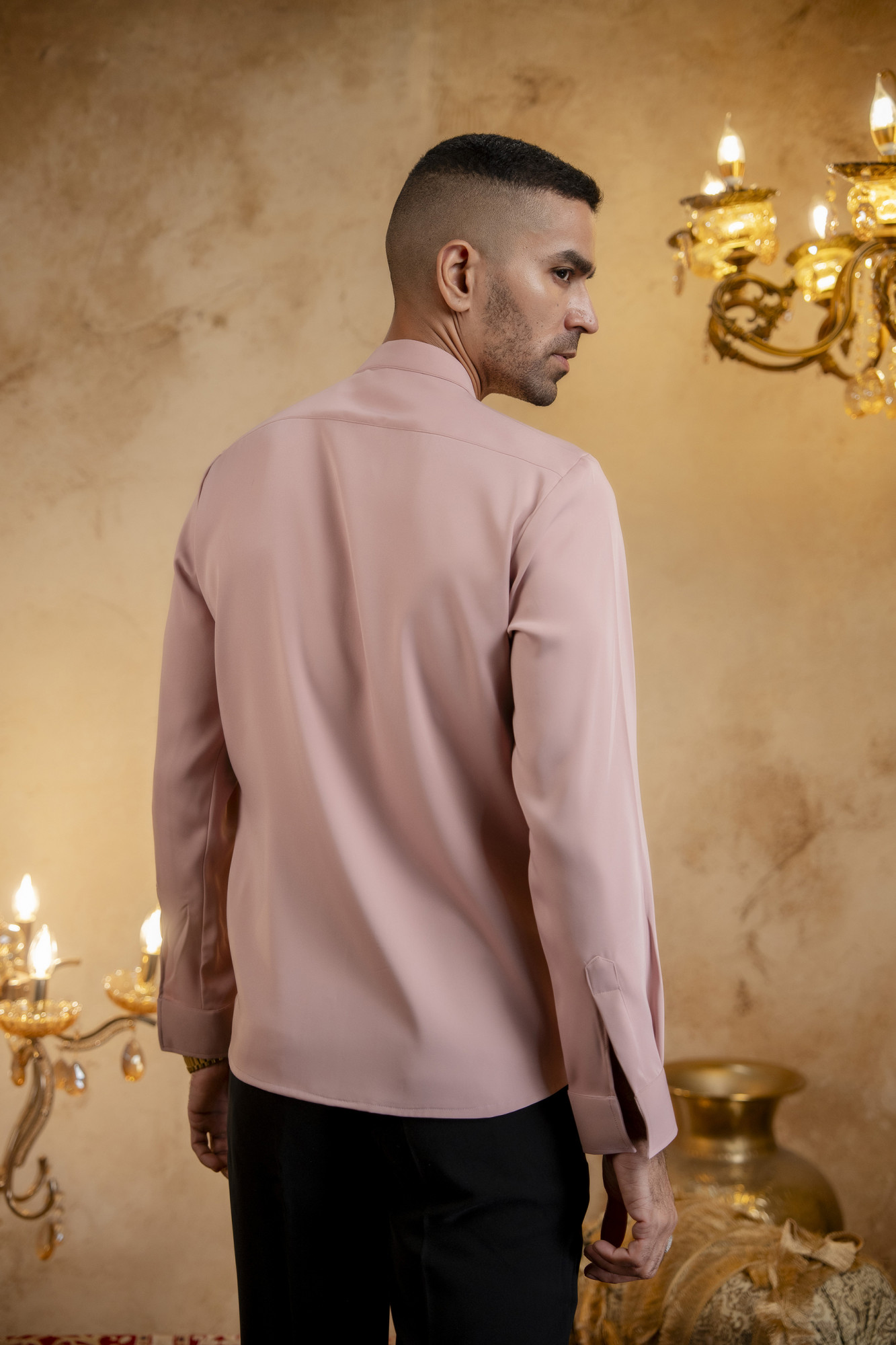 Pintex Layered Shacket In Pink