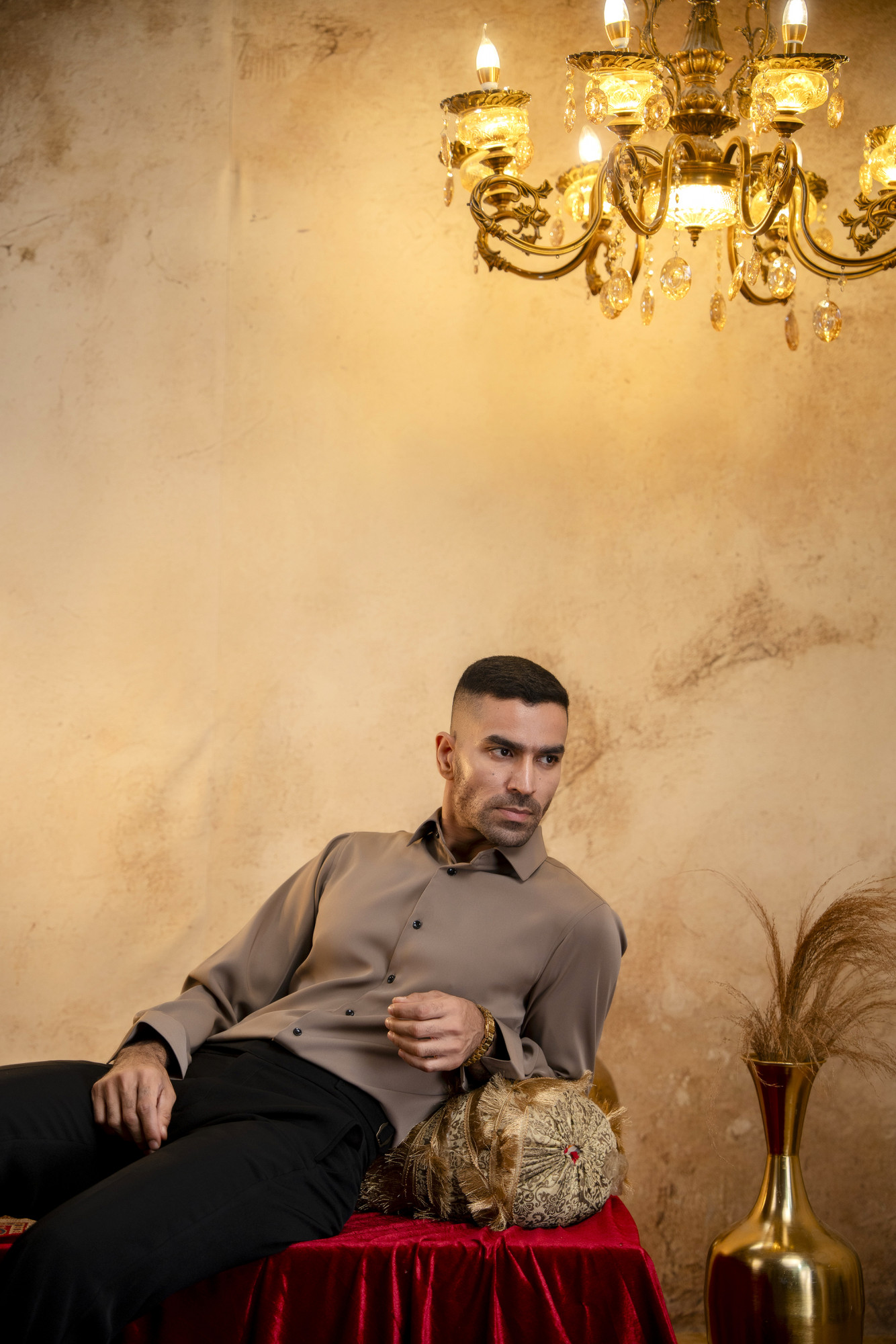 Classic Japanese Solid Shirt In Stone