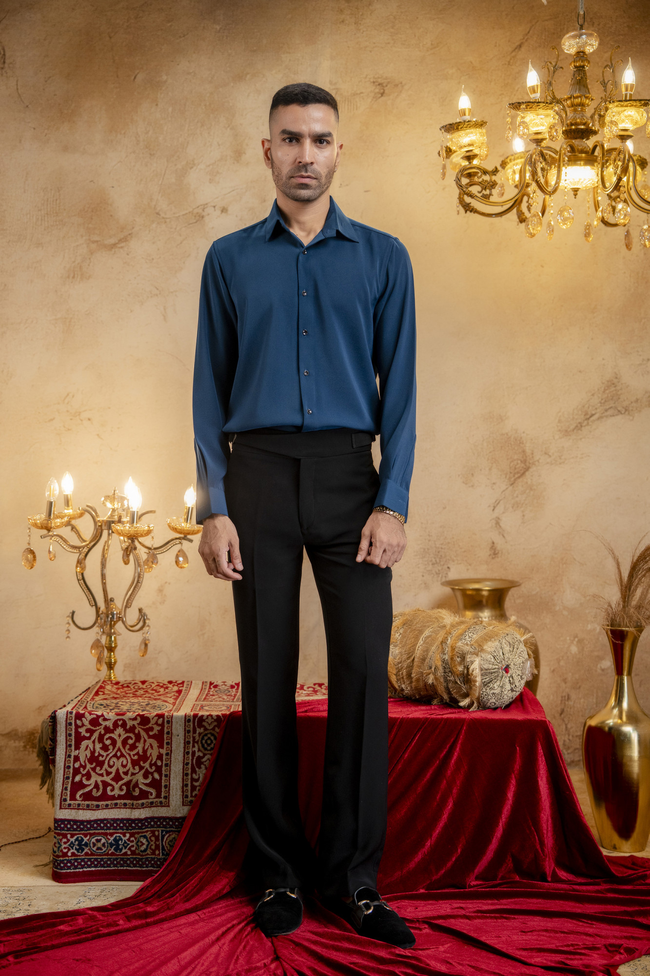 Classic Japanese Solid Shirt In Teal