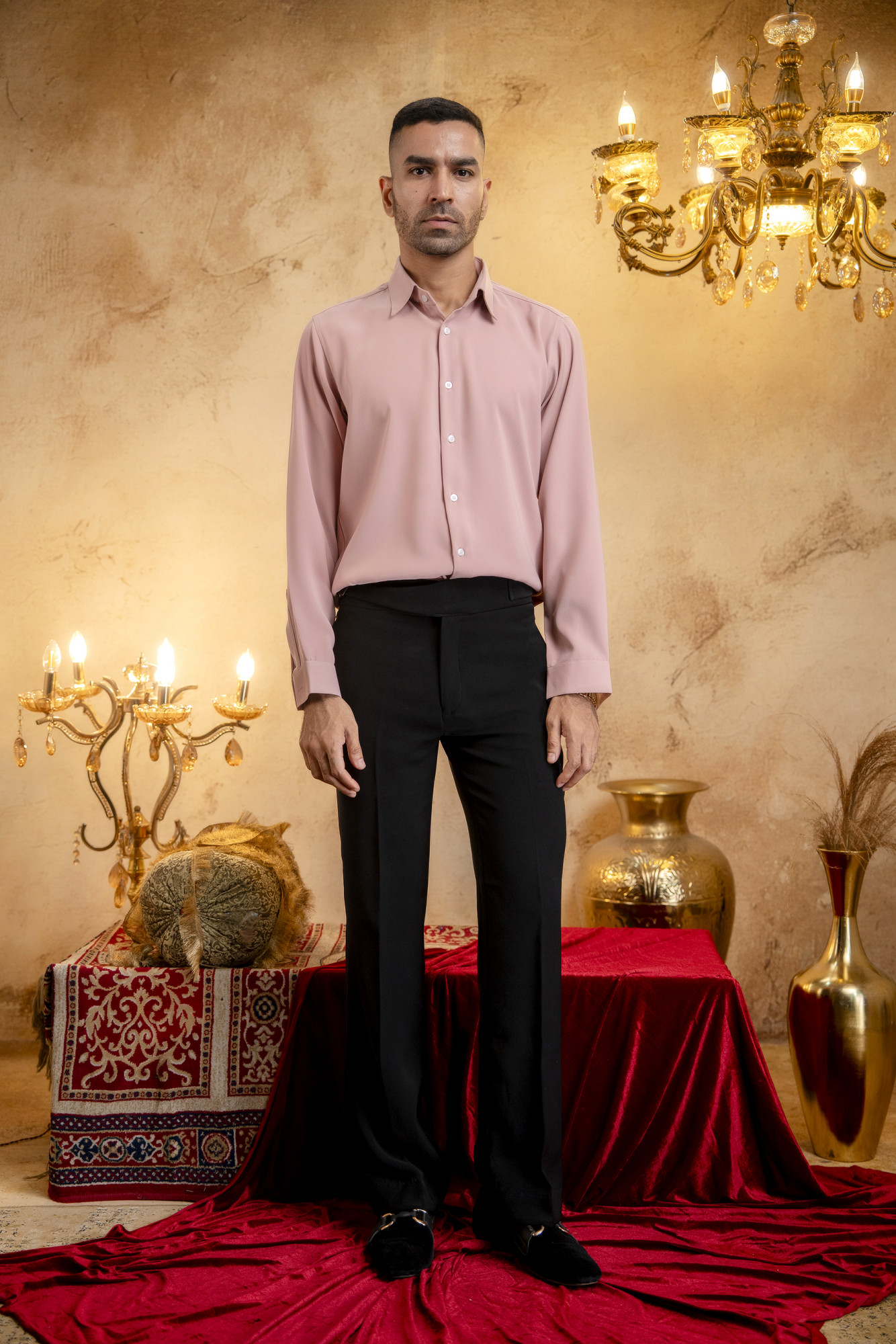 Classic Japanese Solid Shirt In Pink
