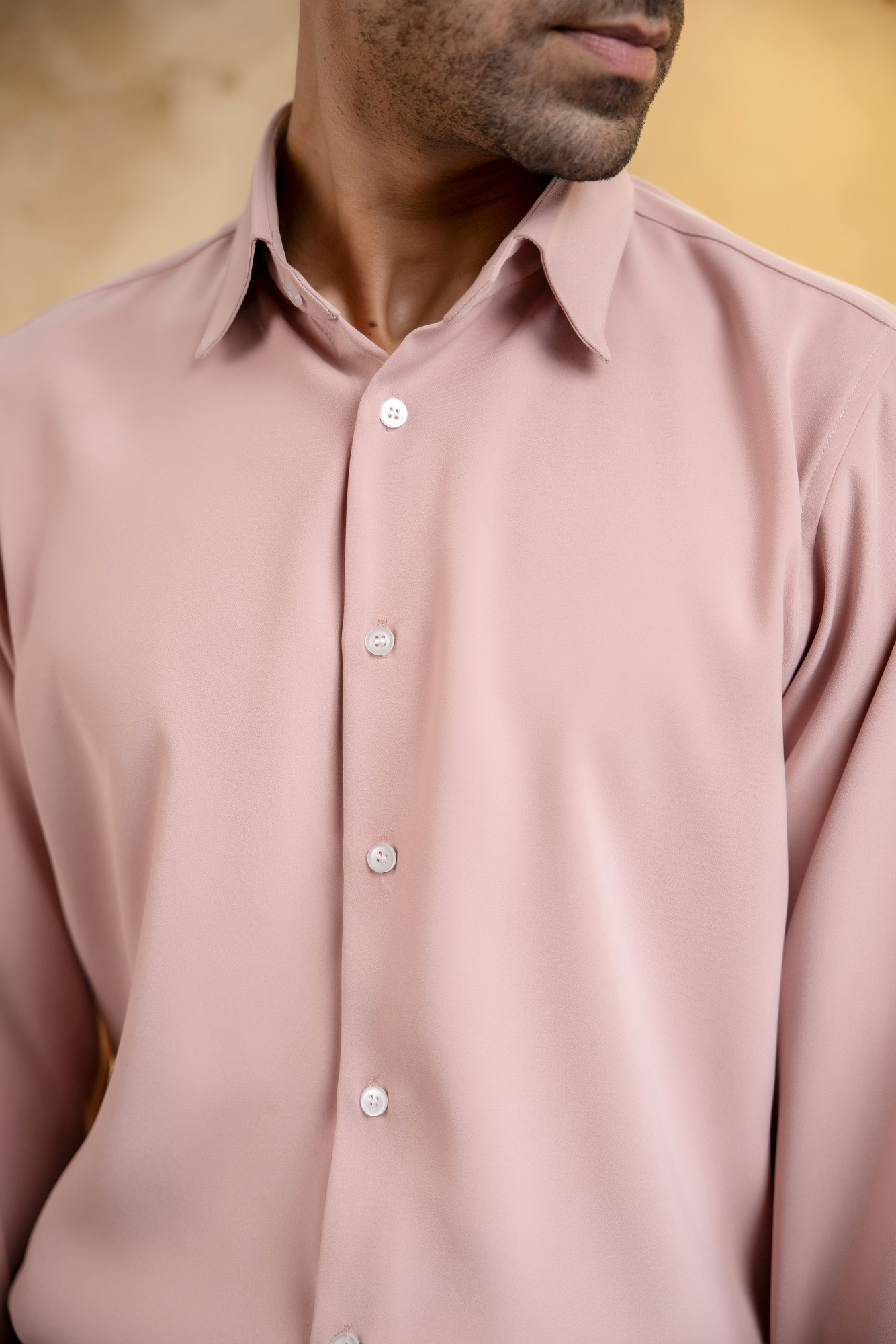 Classic Japanese Solid Shirt In Pink