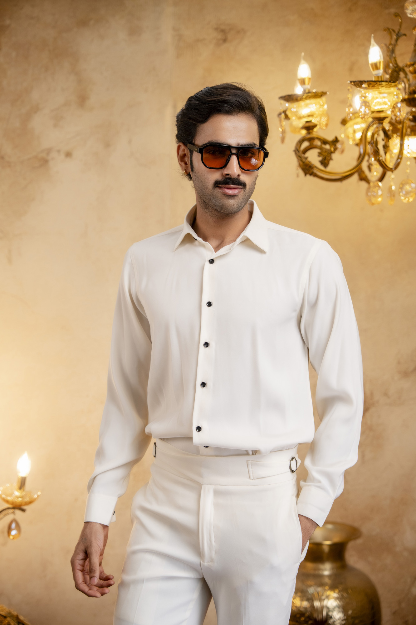 Classic Japanese Shirt In Off-White