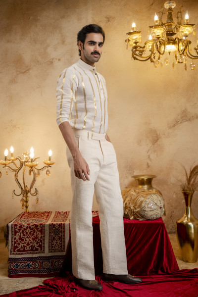 Cotton Textured Pyjama Pants