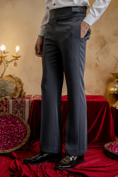 Italian Gurkha Pants In Grey
