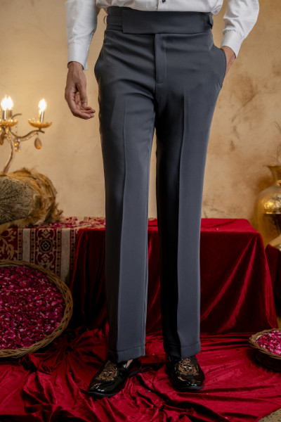 Italian Gurkha Pants In Grey