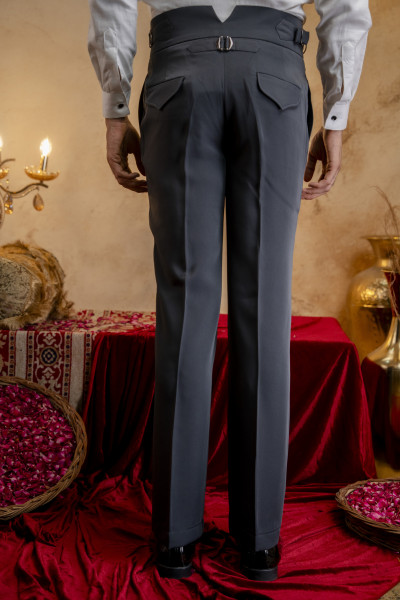 Italian Gurkha Pants In Grey