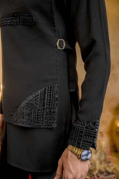 Patched Free Size warrior Jacket