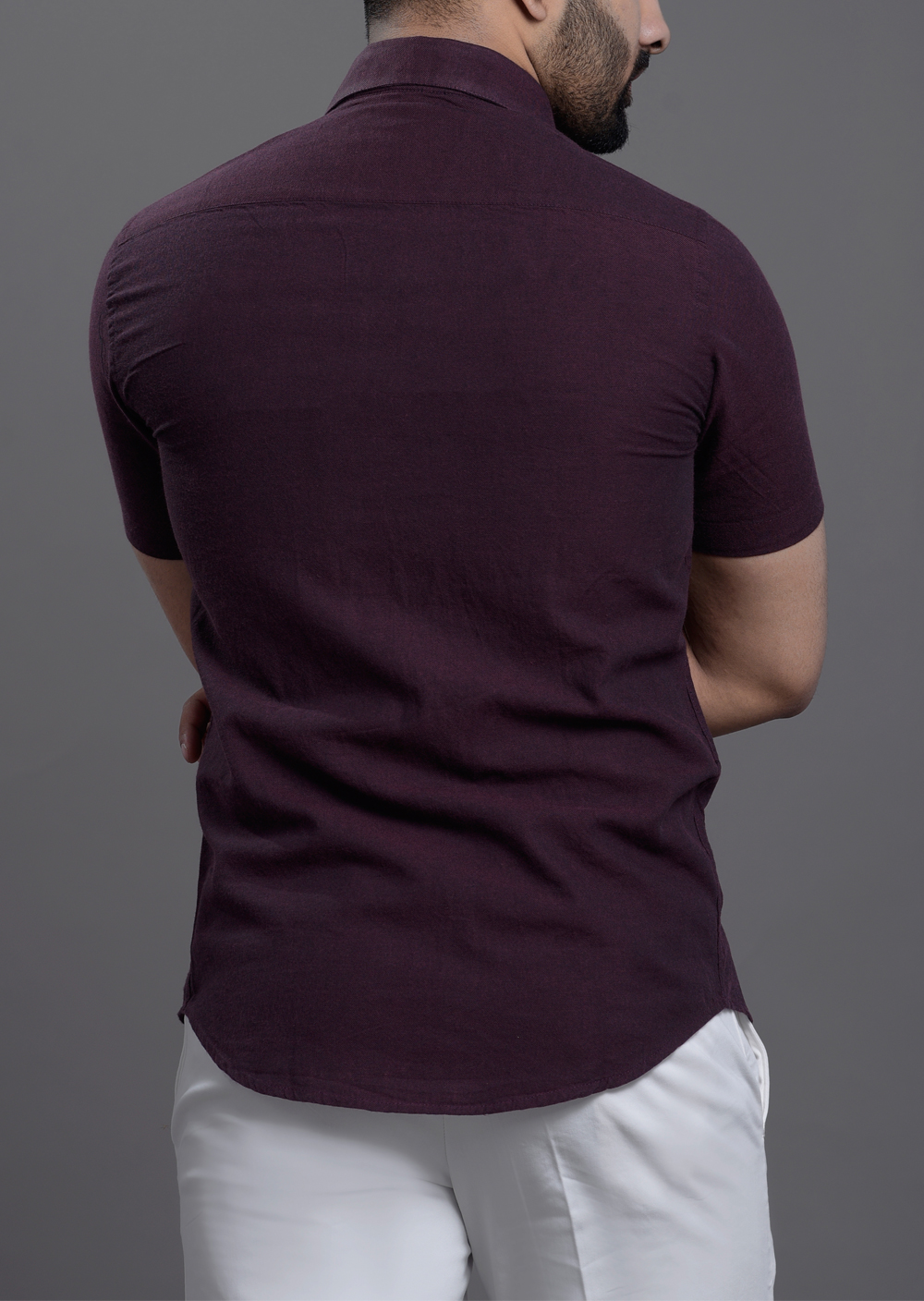 Mens Solid jam slim fit shirt