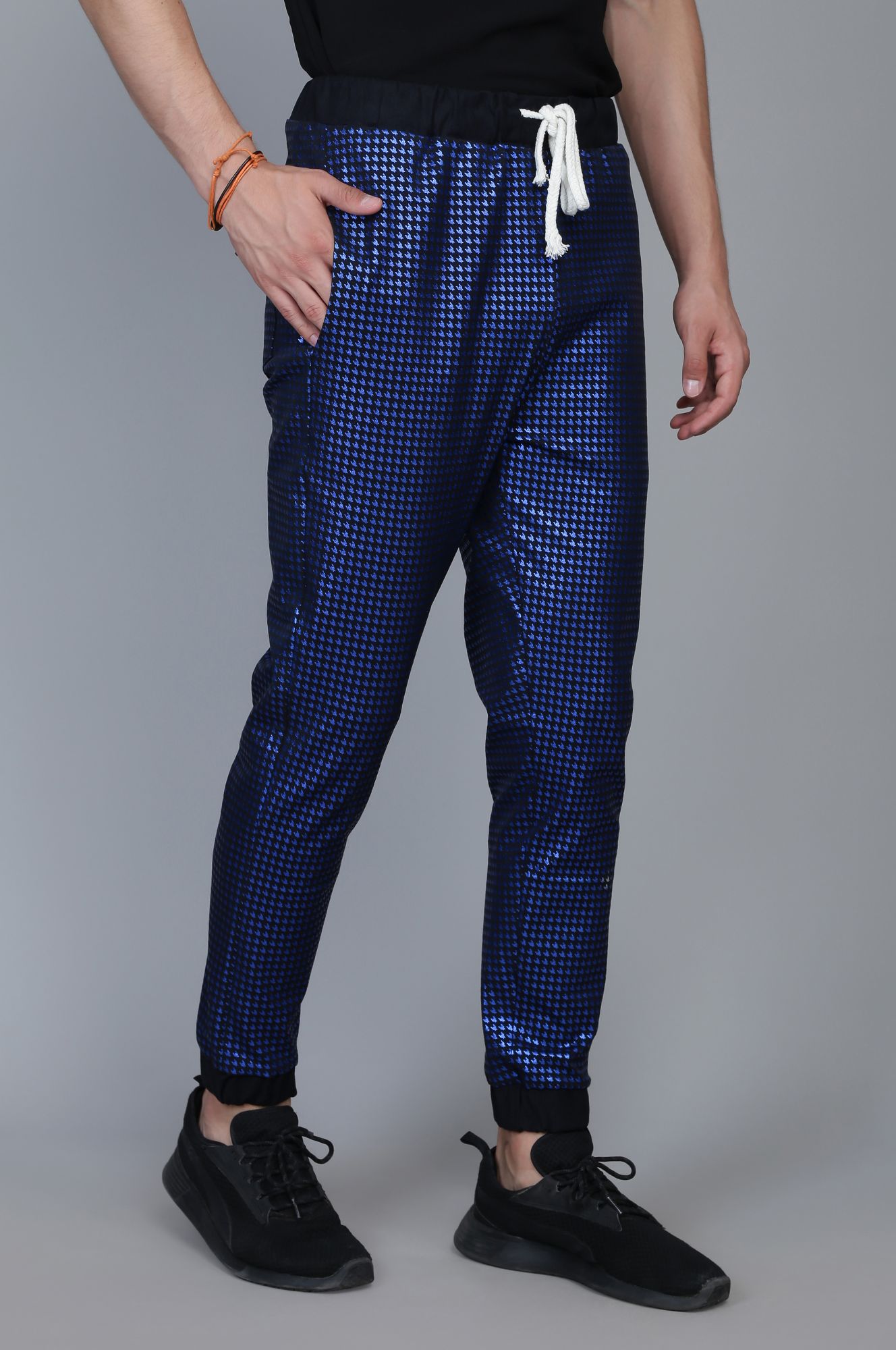 Mens Glitter Jogger Pants