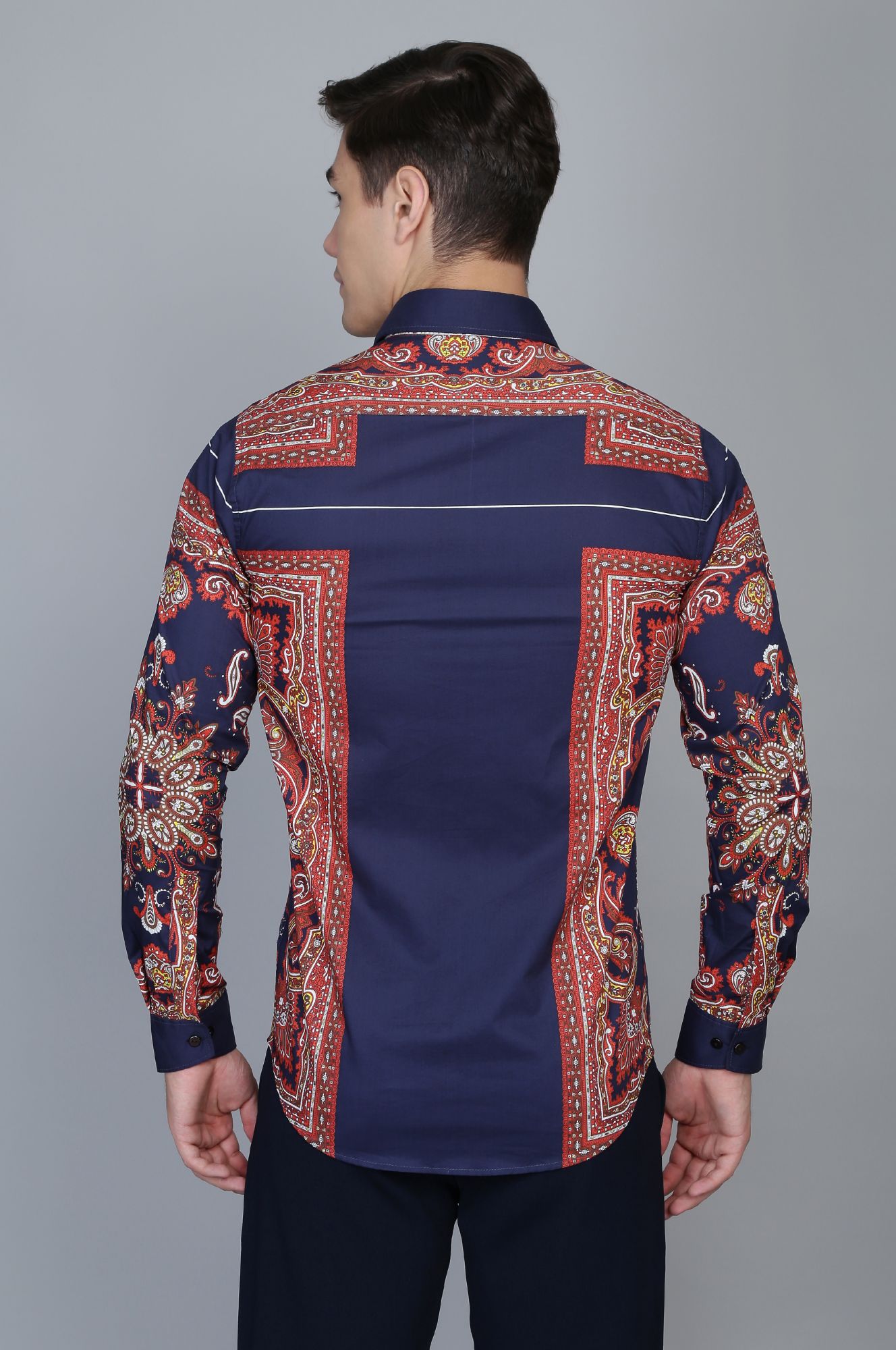 Mens Printed Slim Fit Shirt