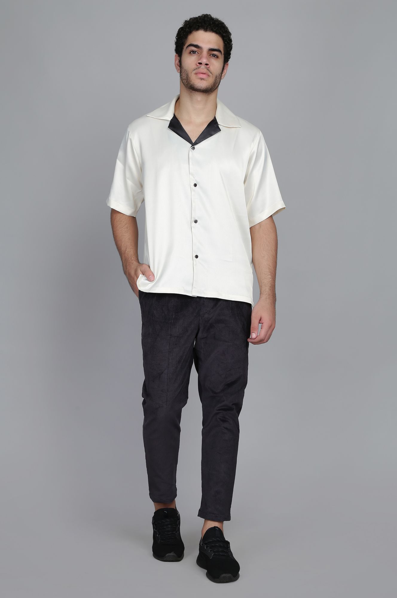 Mens Satin Oversized Shirt