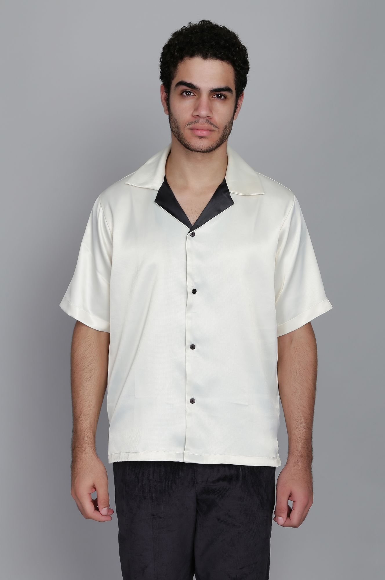 Mens Satin Oversized Shirt