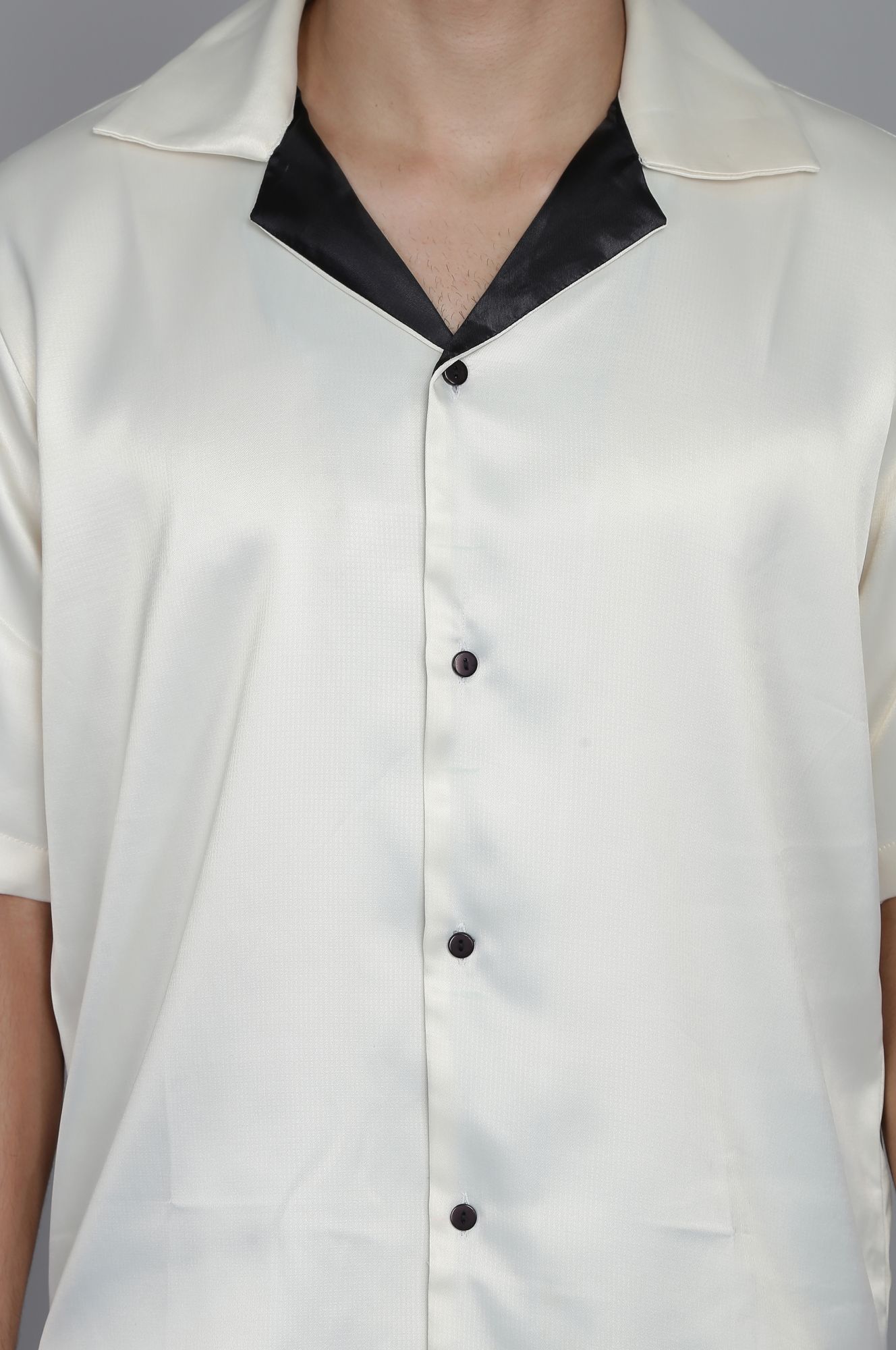 Mens Satin Oversized Shirt