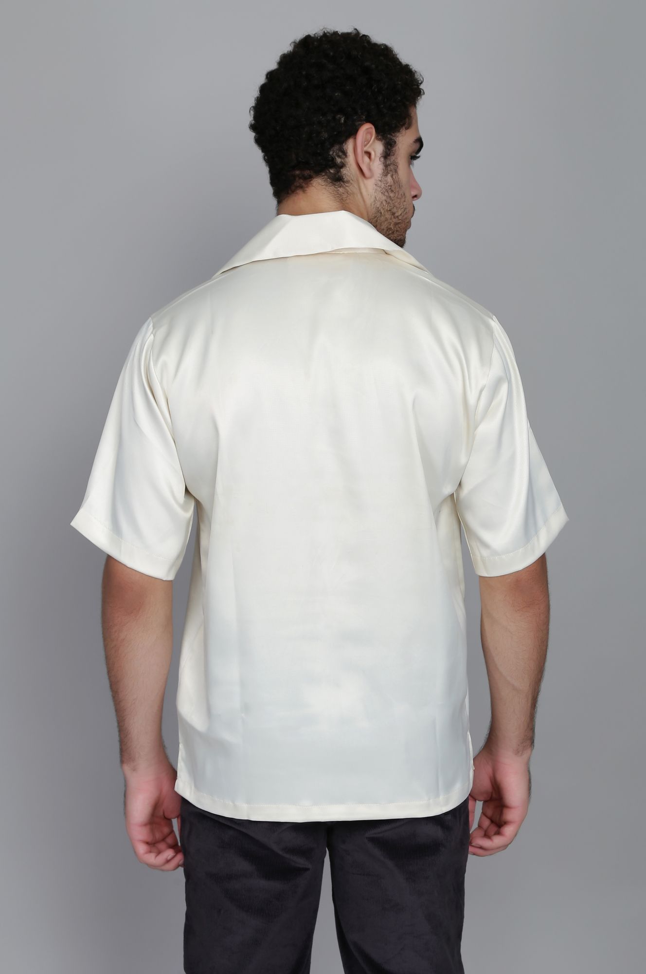 Mens Satin Oversized Shirt