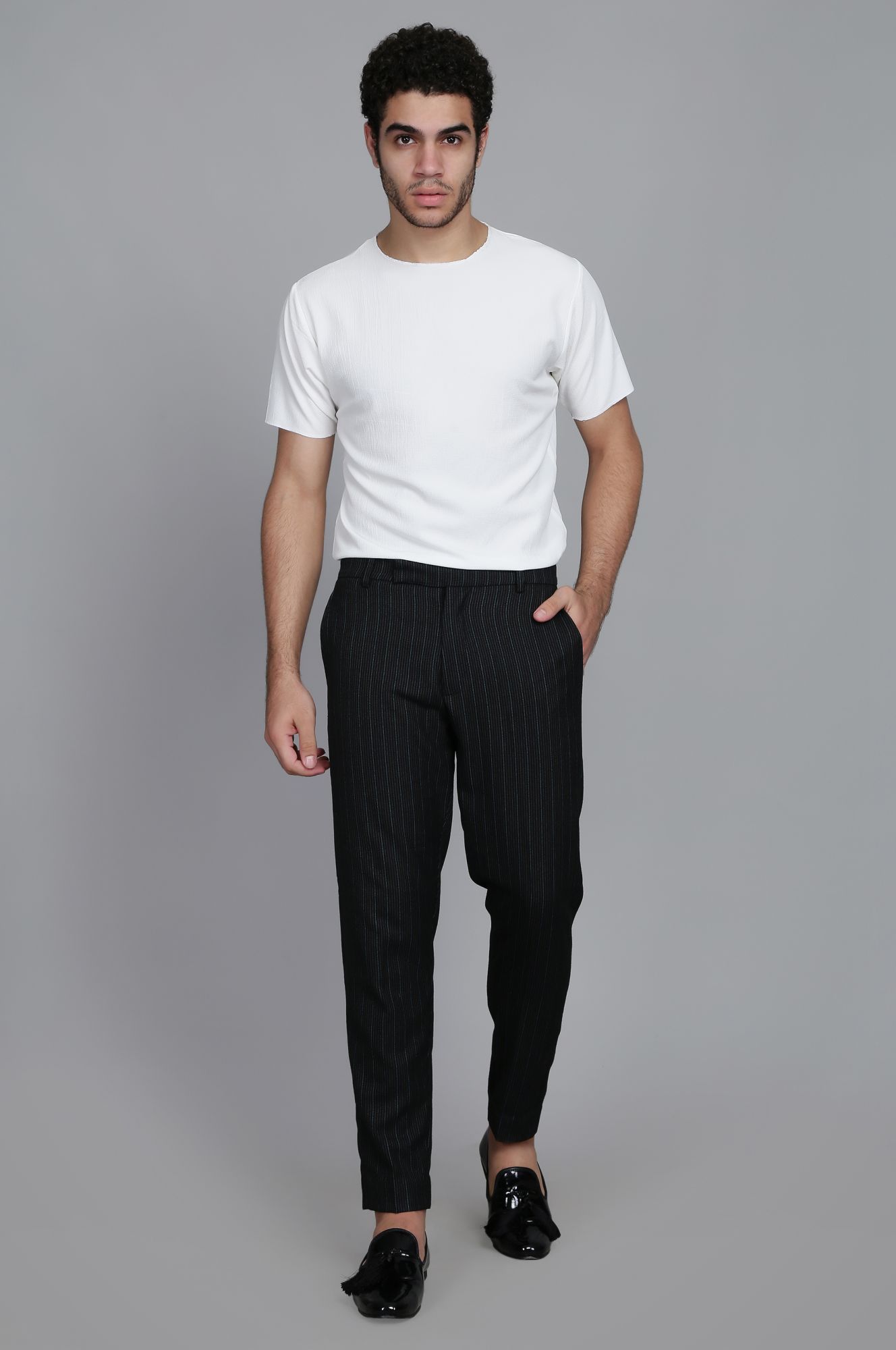 Mens Striped Tailored fit Pants