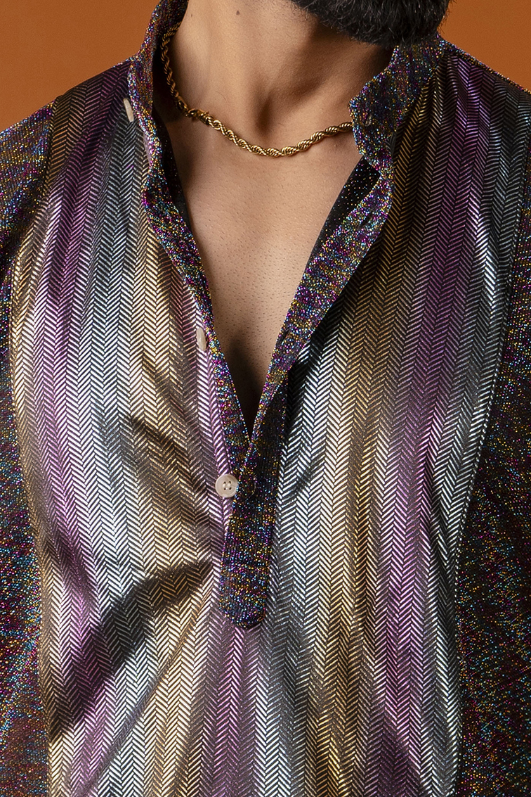 Multicolor Sequin Neck Kurta