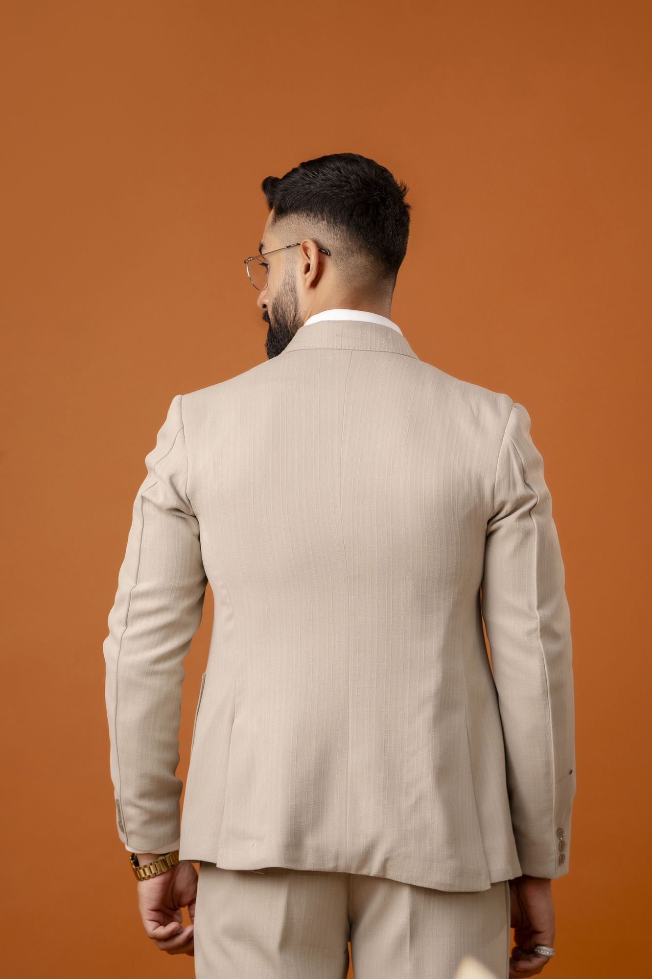 Italian Linen Blazer In Cream