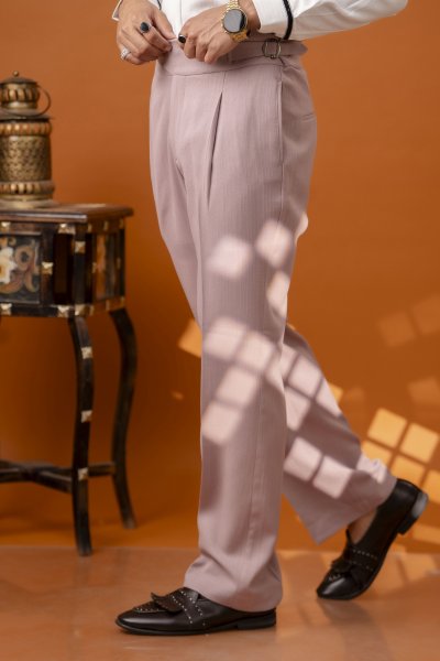 Flared Gurkha Pants In Pink